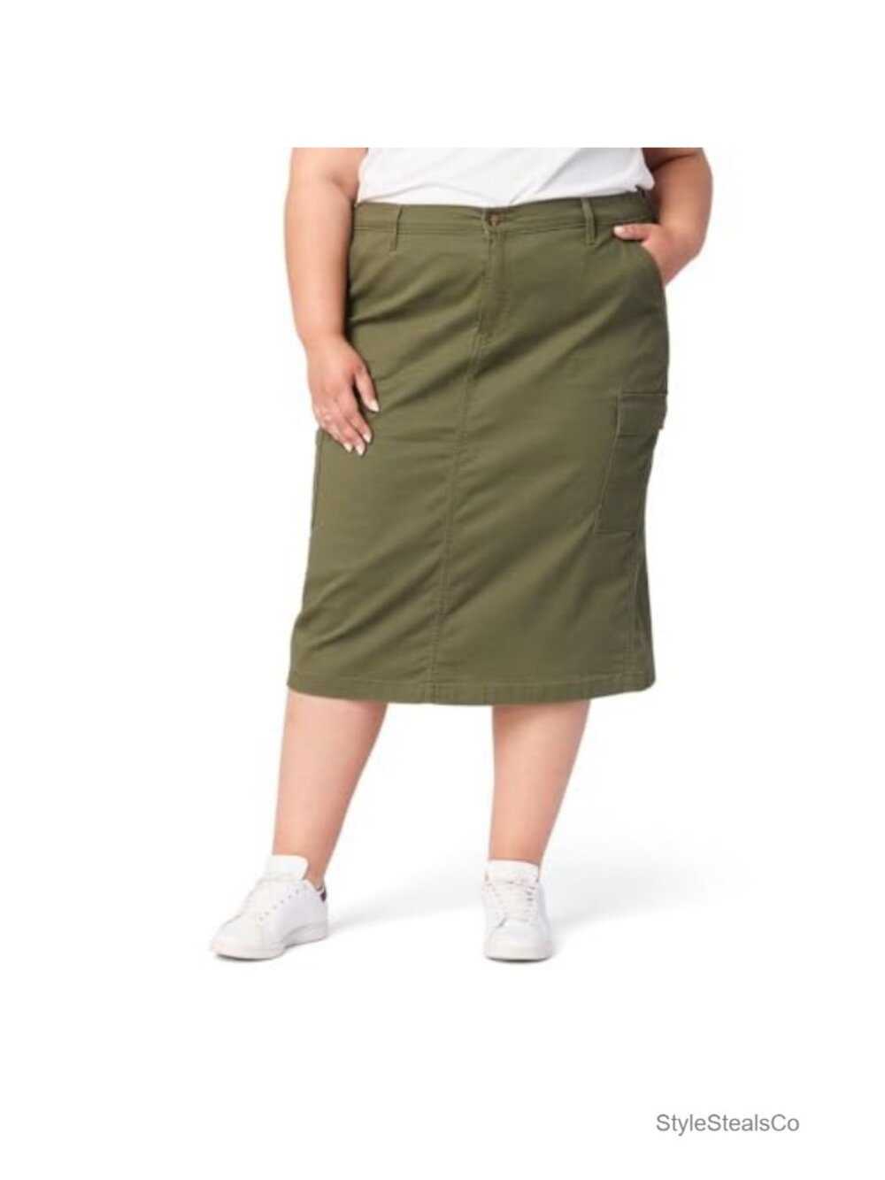 Women's Levi's Cargo Midi Skirt 98% Cotton High Stretch Bet...